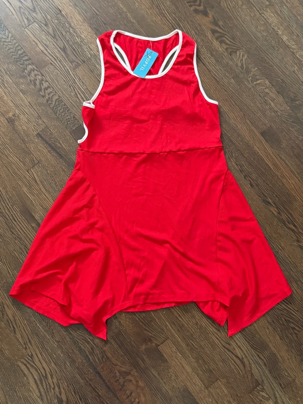 NWT Red Ribbed Sport Dress